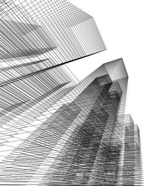 soyut mimari duvar kağıdı, dijital arkaplan