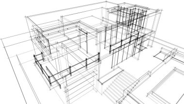 soyut mimari duvar kağıdı, dijital arkaplan