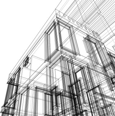 soyut mimari duvar kağıdı, dijital arkaplan