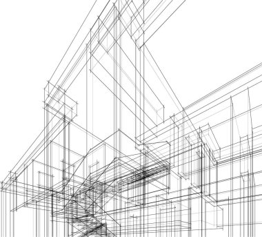 soyut mimari duvar kağıdı, dijital arkaplan
