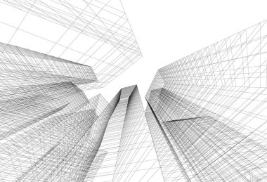 soyut mimari duvar kağıdı, dijital arkaplan