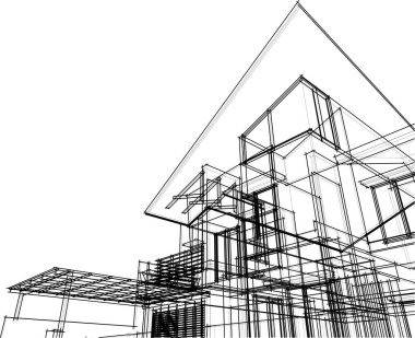 soyut mimari duvar kağıdı, dijital arkaplan