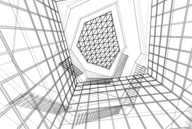 soyut mimari duvar kağıdı, dijital arkaplan