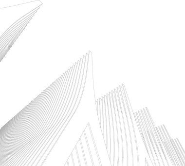 soyut mimari duvar kağıdı konsepti, dijital arkaplan