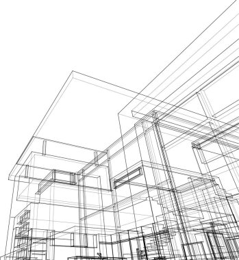 soyut mimari duvar kağıdı, dijital arkaplan