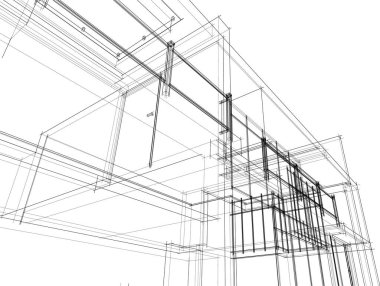 soyut mimari duvar kağıdı, dijital arkaplan