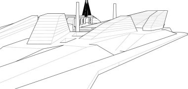 soyut mimari duvar kağıdı, dijital arkaplan