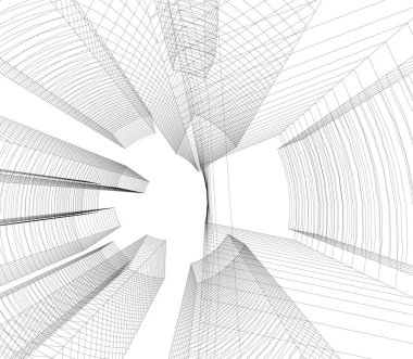 soyut mimari duvar kağıdı, dijital arkaplan