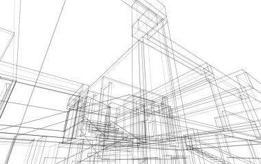 soyut mimari duvar kağıdı, dijital arkaplan