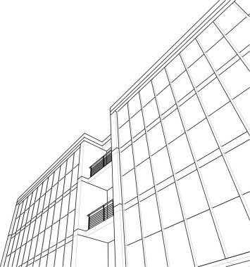 soyut mimari duvar kağıdı konsepti, dijital arkaplan