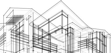 soyut mimari duvar kağıdı, dijital arkaplan