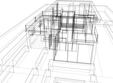 soyut mimari duvar kağıdı, dijital arkaplan