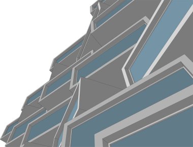 soyut mimari duvar kağıdı tasarımı, dijital konsept arkaplan