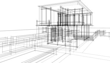 soyut mimari duvar kağıdı, dijital arkaplan