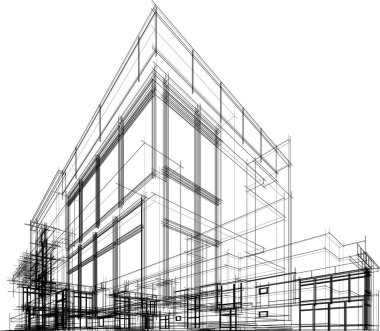 soyut mimari duvar kağıdı, dijital arkaplan