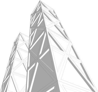 soyut mimari duvar kağıdı, dijital arkaplan