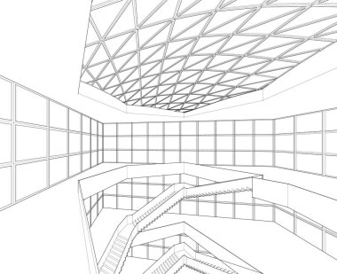 soyut mimari duvar kağıdı, dijital arkaplan