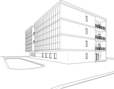 soyut mimari duvar kağıdı konsepti, dijital arkaplan