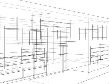 soyut mimari duvar kağıdı, dijital arkaplan