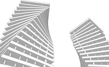 soyut mimari duvar kağıdı, dijital arkaplan