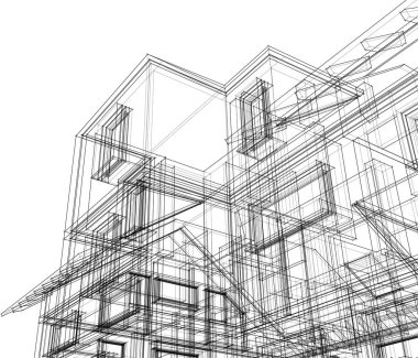 soyut mimari duvar kağıdı, dijital arkaplan