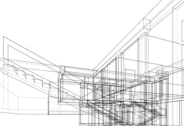soyut mimari duvar kağıdı, dijital arkaplan