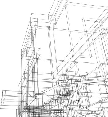 soyut mimari duvar kağıdı, dijital arkaplan