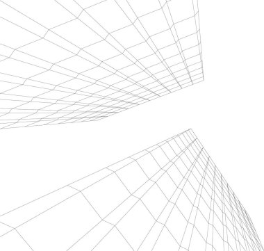 soyut mimari duvar kağıdı konsepti, dijital arkaplan