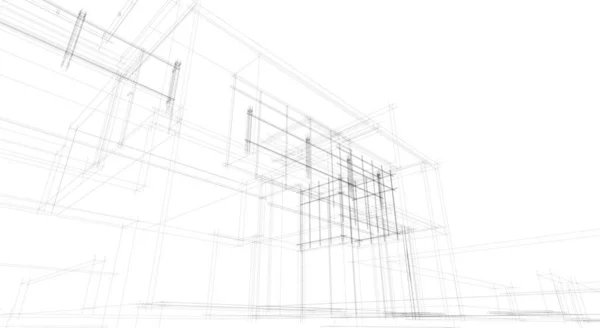 Abstrakcyjna Tapeta Architektoniczna Tło Cyfrowe — Wektor stockowy