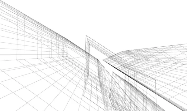Абстрактные Архитектурные Обои Цифровой Фон — стоковый вектор