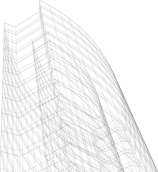 抽象的な建築壁紙やデジタル背景 — ストックベクタ