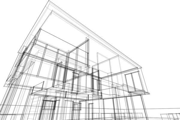 Абстрактные Архитектурные Обои Цифровой Фон — стоковый вектор