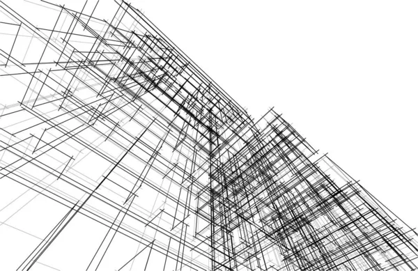 Абстрактные Архитектурные Обои Цифровой Фон — стоковый вектор