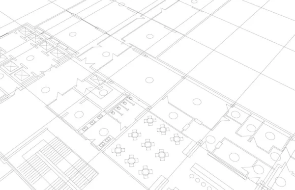 Abstrakcyjna Tapeta Architektoniczna Tło Cyfrowe — Wektor stockowy