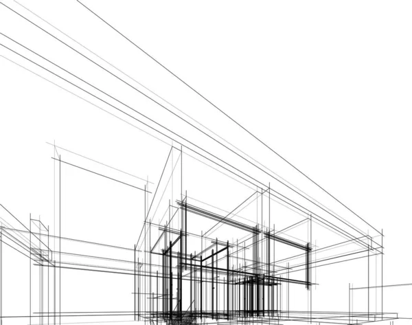 建筑墙纸摘要 数码背景 — 图库矢量图片