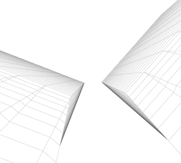 Абстрактные Архитектурные Обои Цифровой Фон — стоковый вектор