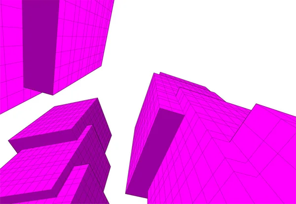 Abstrakti Arkkitehtoninen Tapetti Digitaalinen Tausta — vektorikuva
