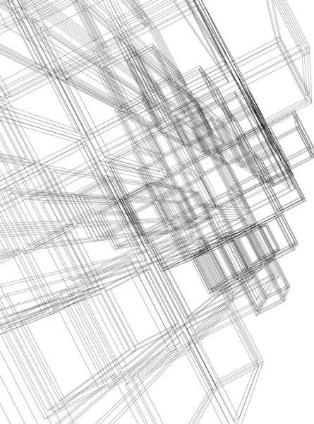 Fondo Pantalla Arquitectónica Abstracta Fondo Digital — Vector de stock