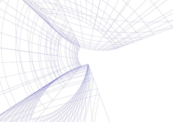 Абстрактный Архитектурный Дизайн Обоев Цифровой Концепт Фон — стоковый вектор
