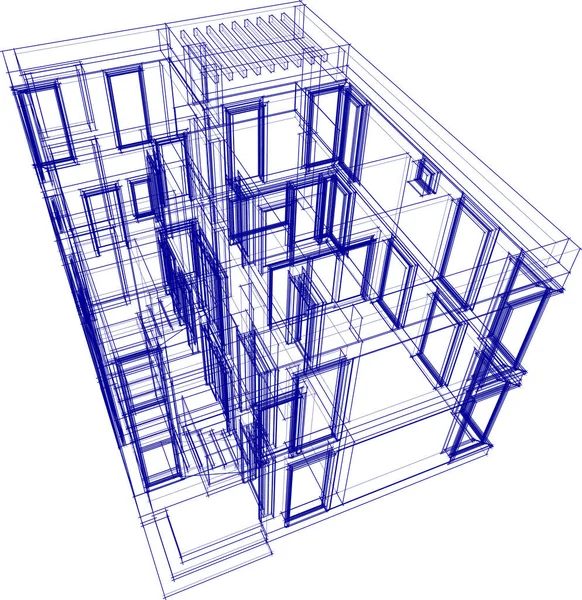 Fondo Pantalla Arquitectónica Abstracta Fondo Digital — Archivo Imágenes Vectoriales