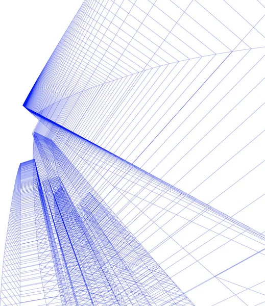 Abstrakt Arkitektoniska Tapeter Digital Bakgrund — Stock vektor