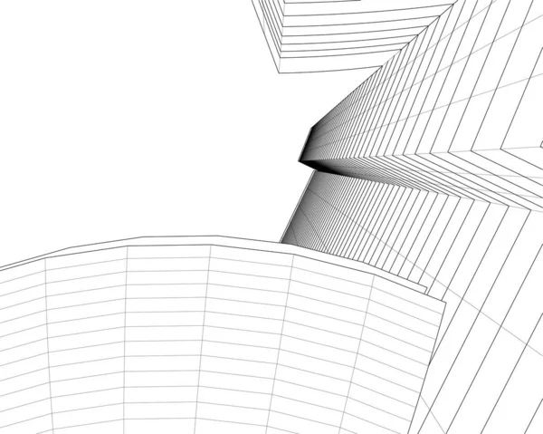 建筑墙纸摘要 数码背景 — 图库矢量图片