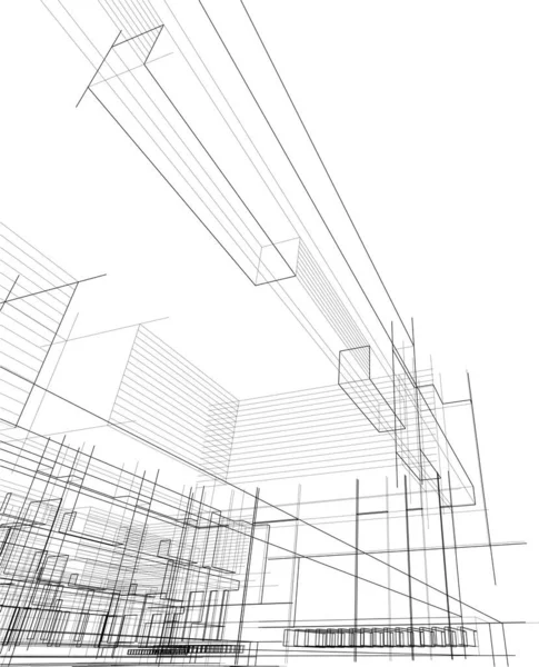 抽象的な建築壁紙やデジタル背景 — ストックベクタ