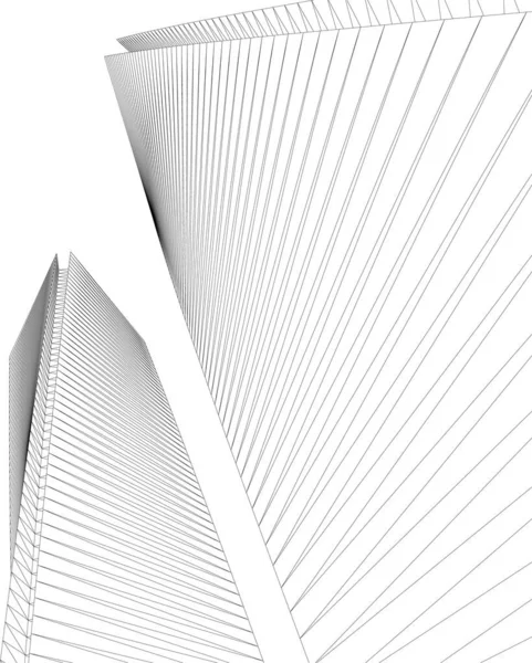 Papier Peint Architectural Abstrait Fond Numérique — Image vectorielle