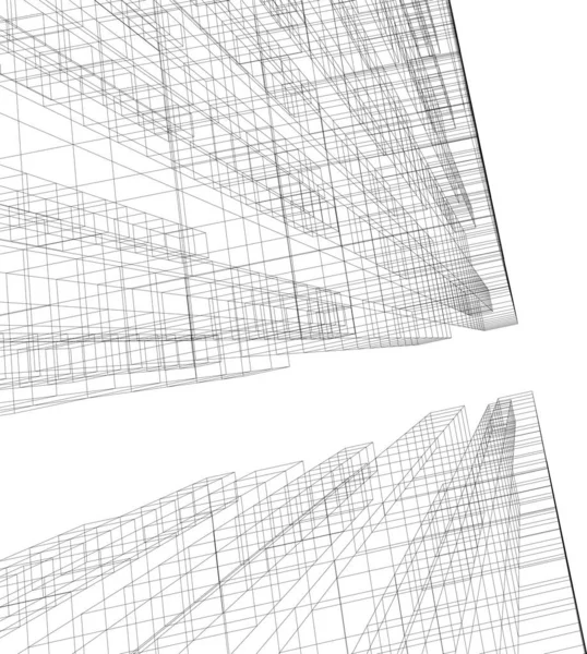 Papier Peint Architectural Abstrait Fond Numérique — Image vectorielle