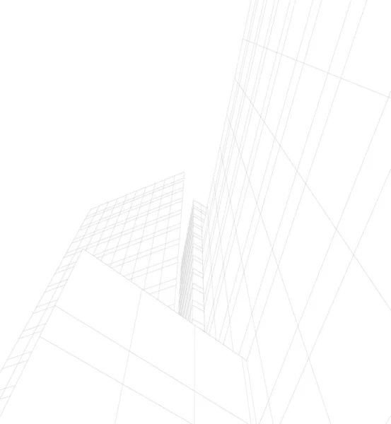 Abstrakte Architektonische Tapete Digitaler Hintergrund — Stockvektor