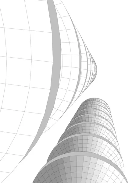 Абстрактный Архитектурный Дизайн Обоев Цифровой Концепт Фон — стоковый вектор