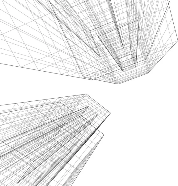 抽象的な建築壁紙やデジタル背景 — ストックベクタ