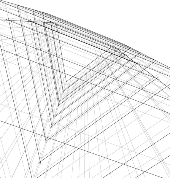 Abstrakcyjna Tapeta Architektoniczna Tło Cyfrowe — Wektor stockowy