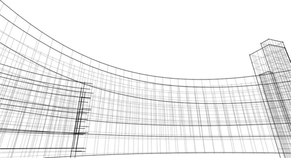 Αφηρημένη Αρχιτεκτονική Ταπετσαρία Ψηφιακό Υπόβαθρο — Διανυσματικό Αρχείο